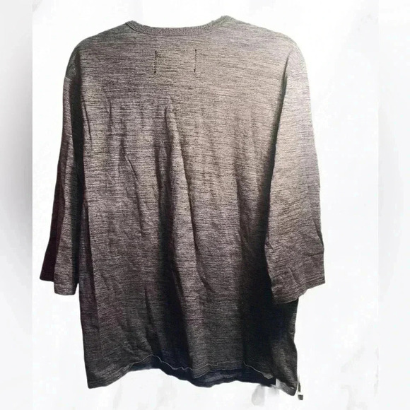 Reigning Champ feathered grey long sleeve casual heathered grey t shirt L - Picture 3 of 4